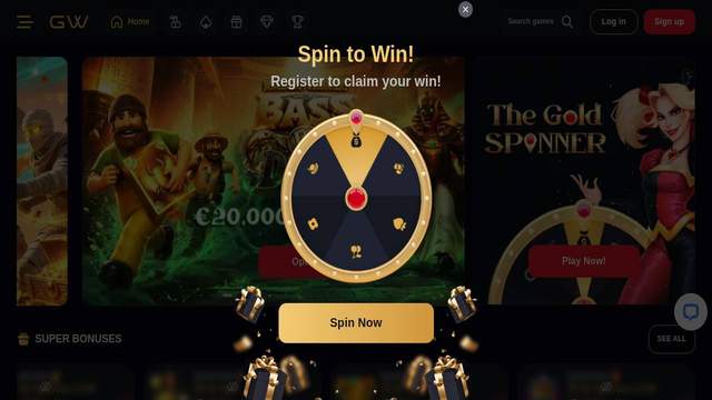 Goldwin casino screenshot